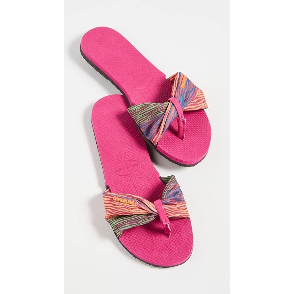 Havaianas You St. Tropez Flip Flops in Pink Electric Size 39-40